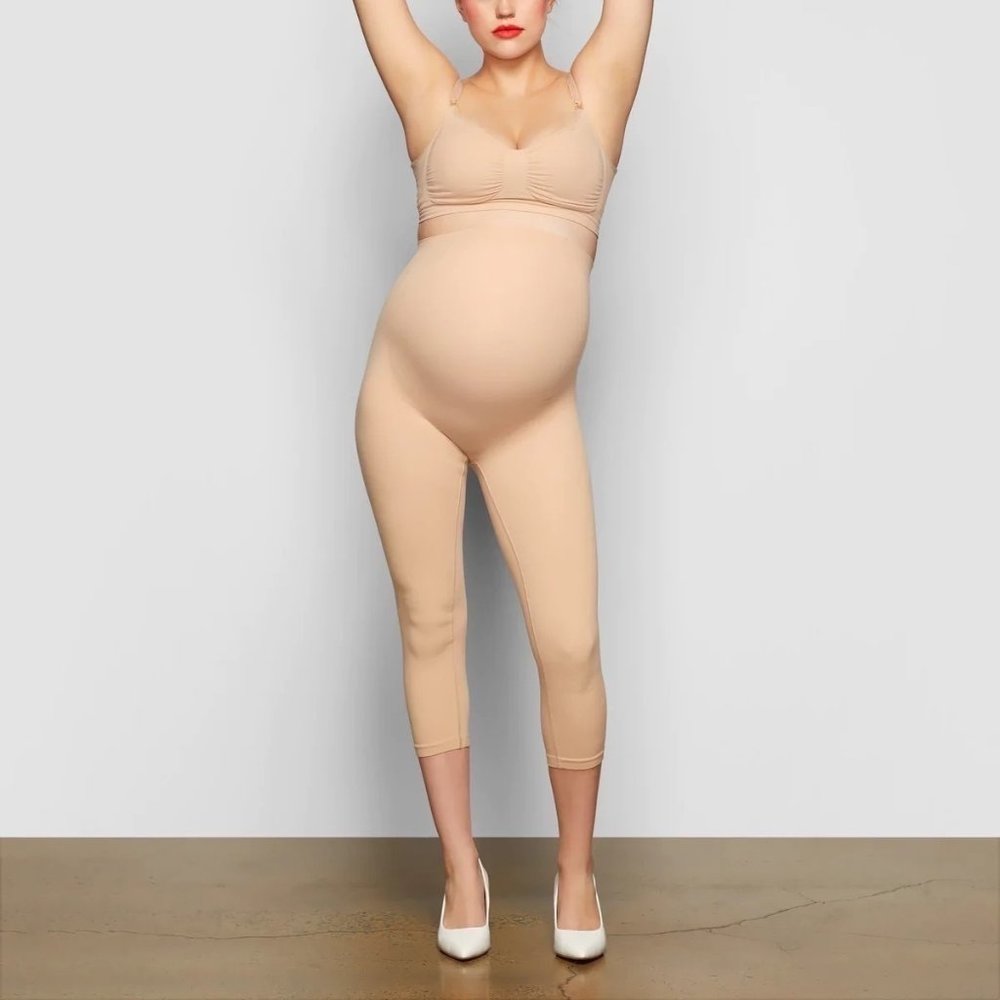 SKIMS Maternity‎ Legging Tight NEW Solutionwear Shapewear Clay XXS/XS